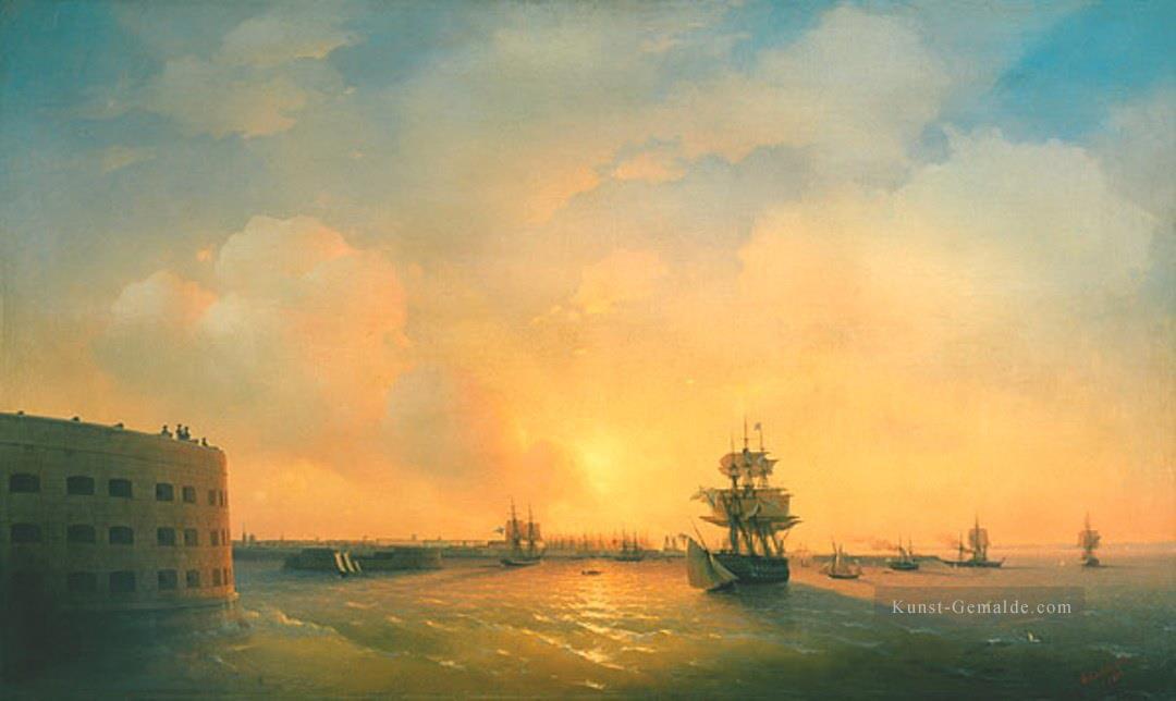 Ivan Aivazovsky kronshtadt fort Kaiser Alexander Seestücke Ölgemälde